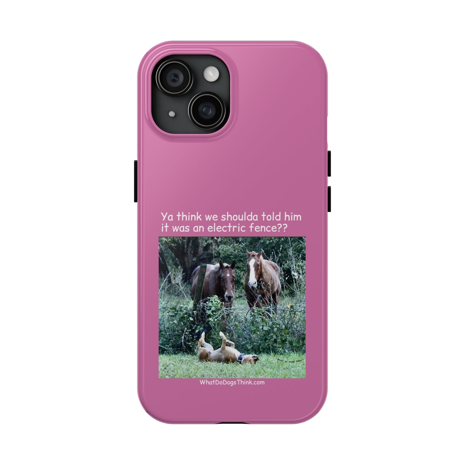 Electric Fence   Pink Tough Phone Cases