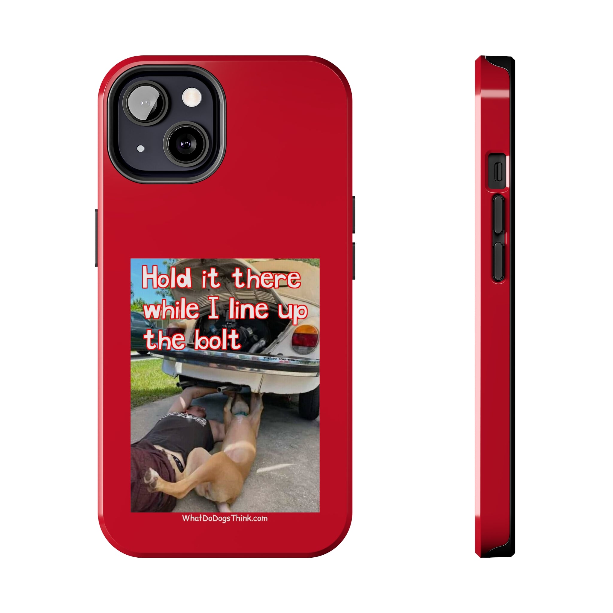 Hold it   Red Tough Phone Cases