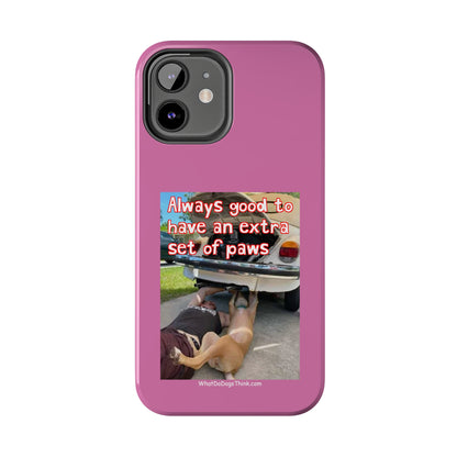 Extra Paw    Pink Tough Phone Cases