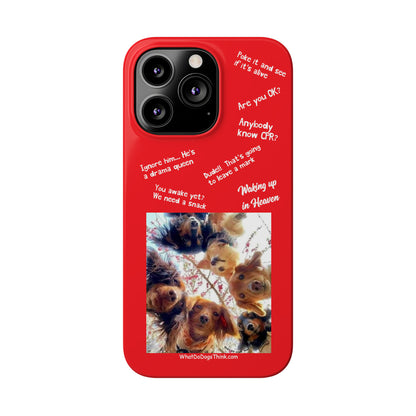 Are You OK?  Compilation    Red Slim Phone Cases