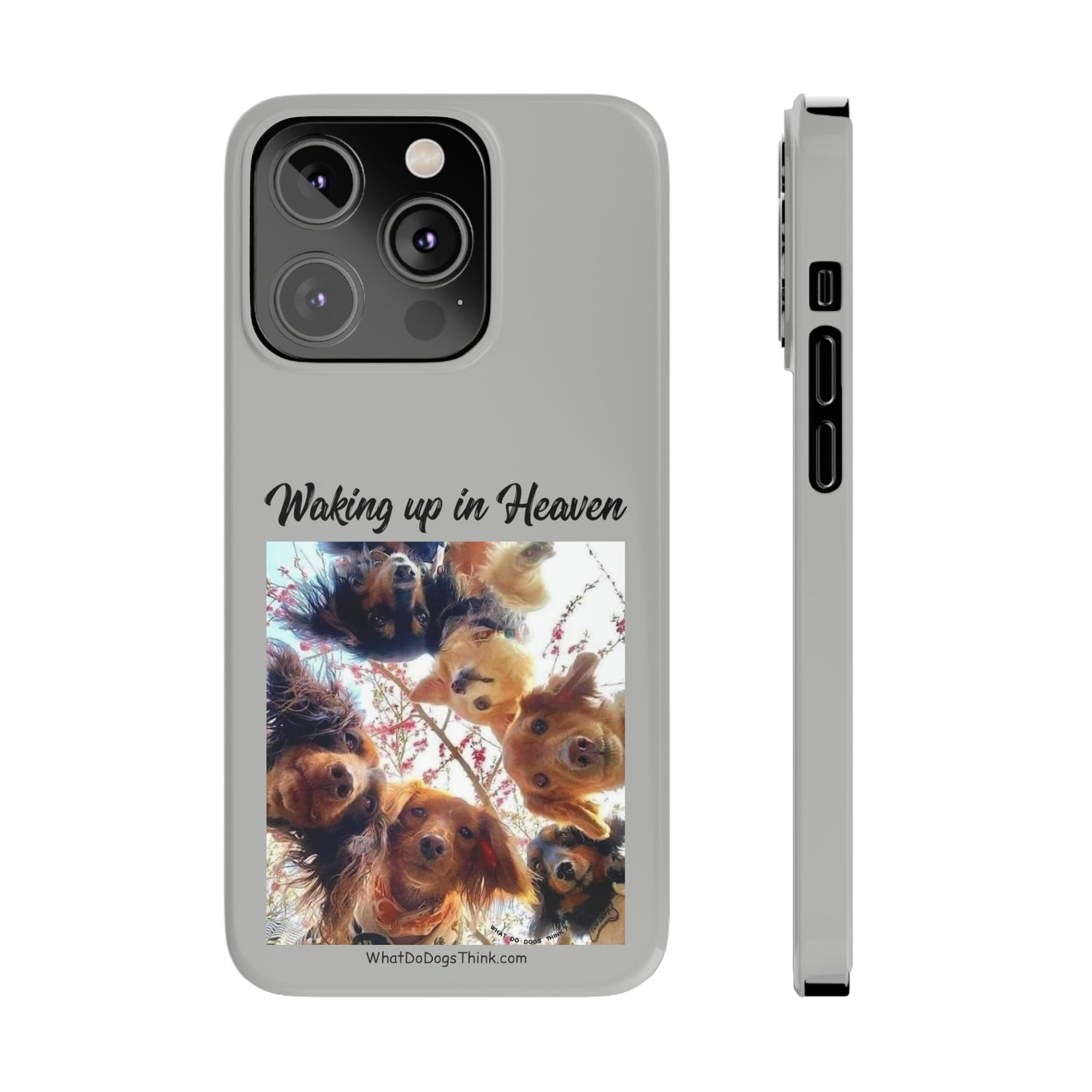 Waking Up In Heaven     Grey Slim Phone Cases