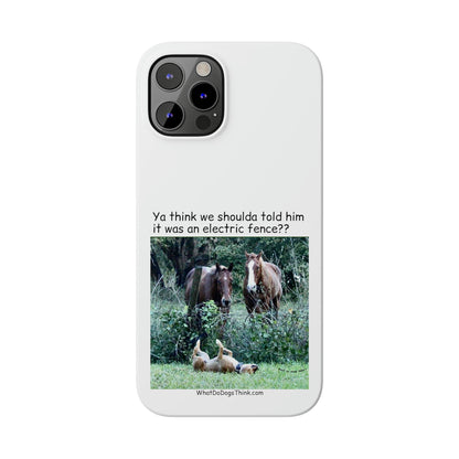 Electric Fence      White Slim Phone Case