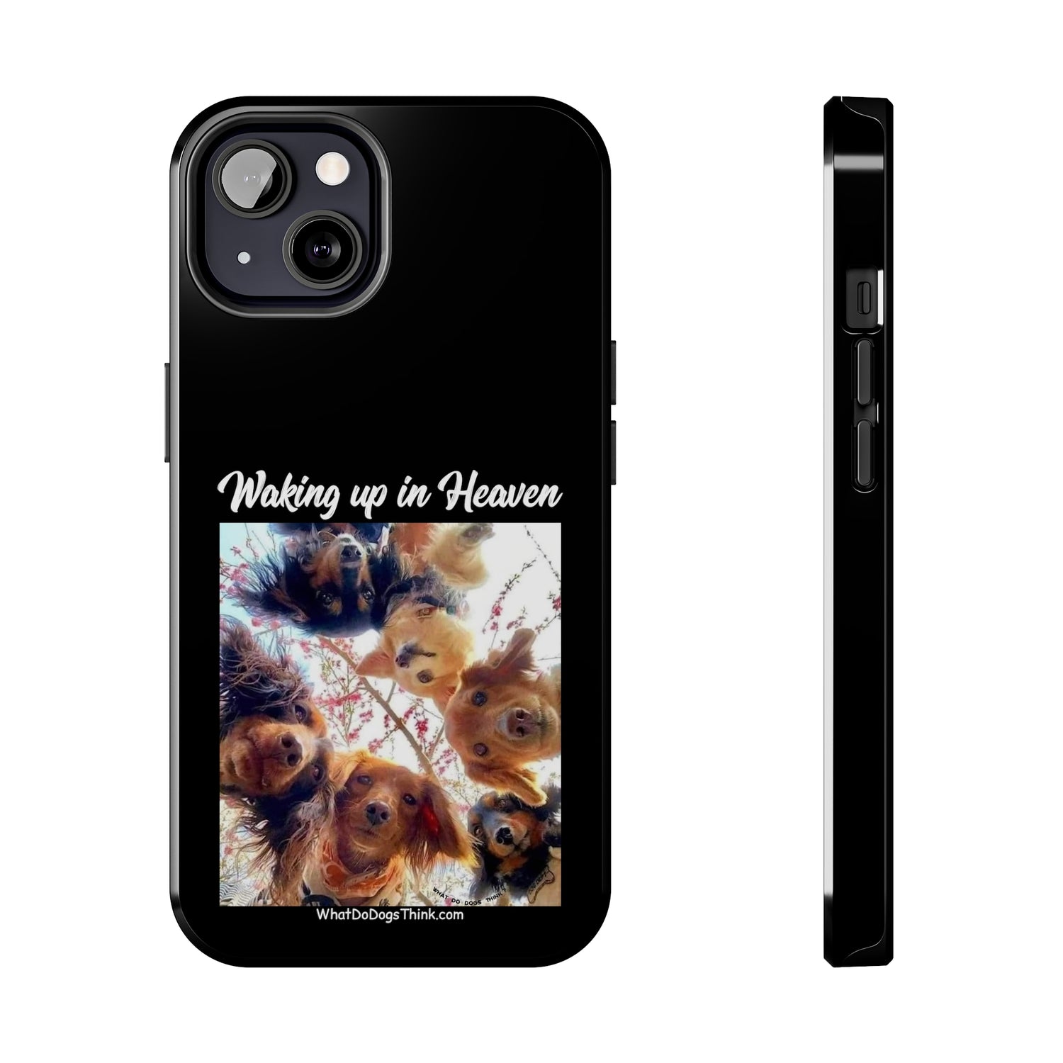 Waking Up in Heaven   Black Tough Phone Cases