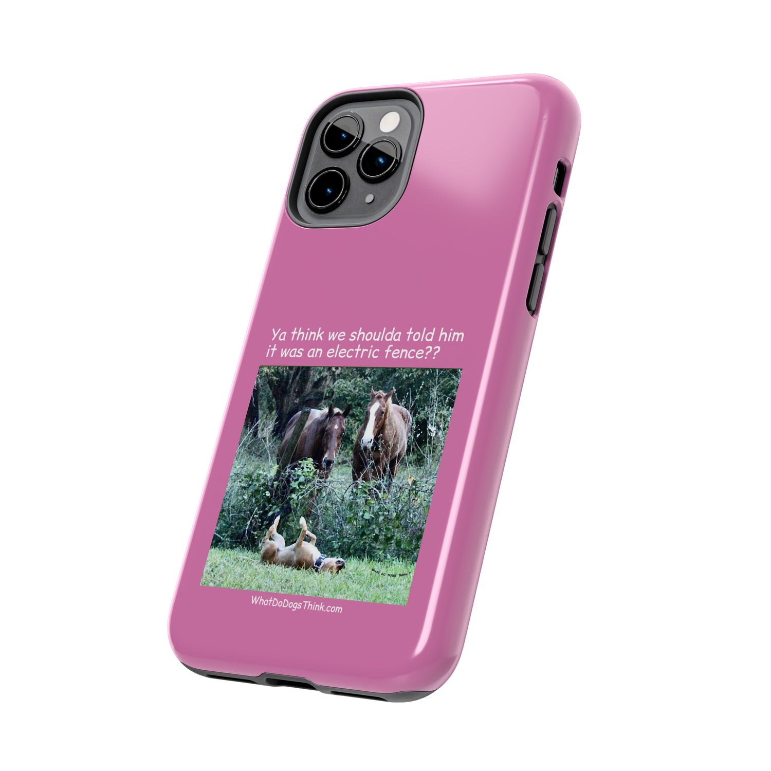 Electric Fence   Pink Tough Phone Cases