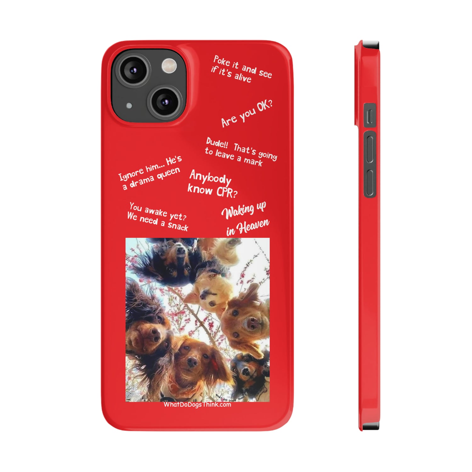 Are You OK?  Compilation    Red Slim Phone Cases