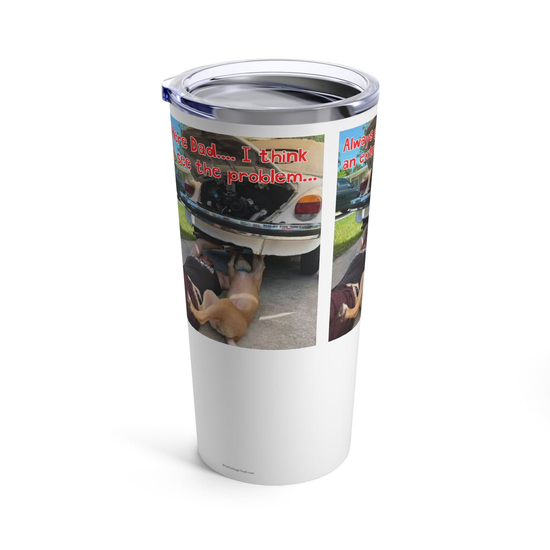 VW Helper White Tumbler 20oz