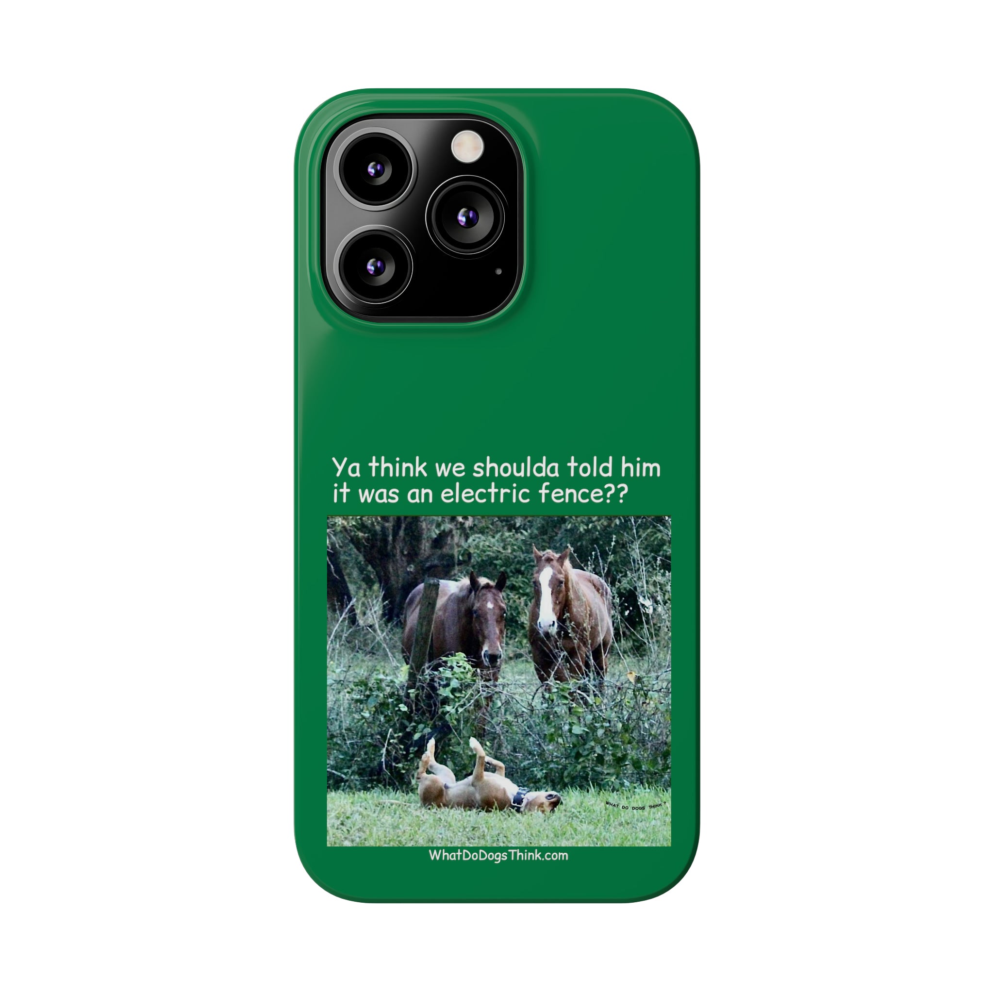 Electric Fence      Green Slim Phone Case