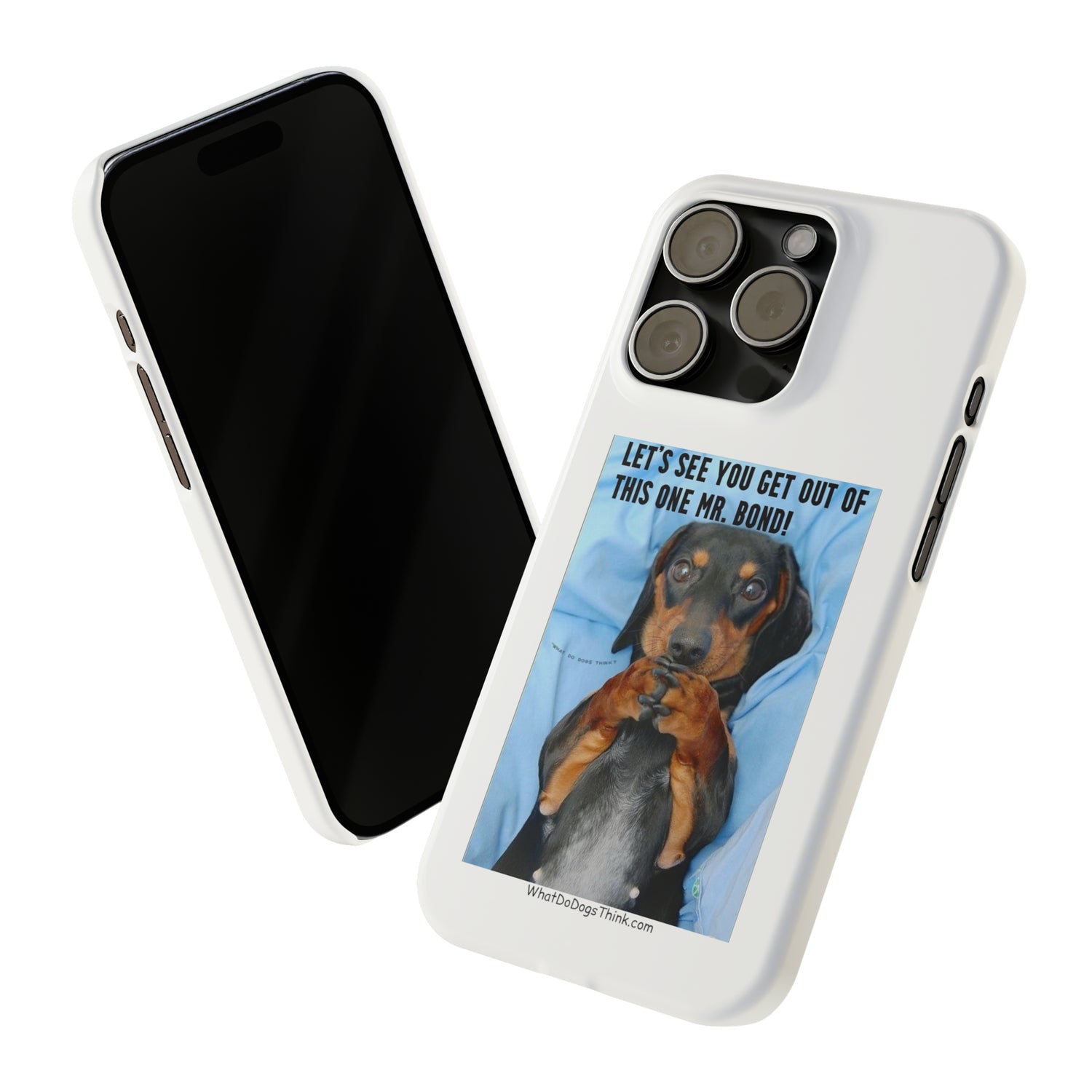 Mr. Bond     White Slim Phone Cases