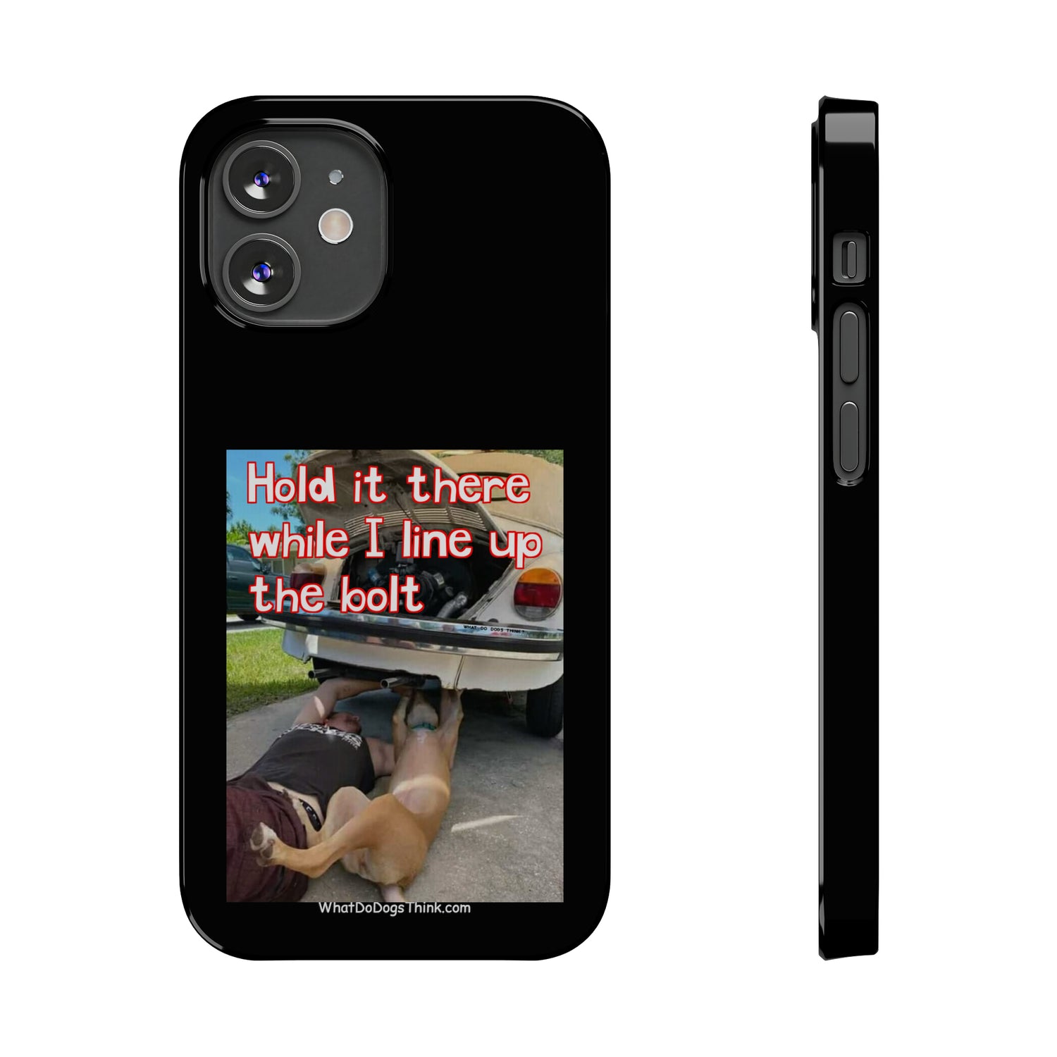 Hold It    Black Slim Phone Cases