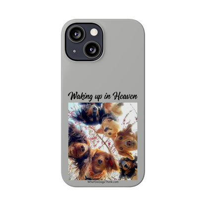 Waking Up In Heaven     Grey Slim Phone Cases