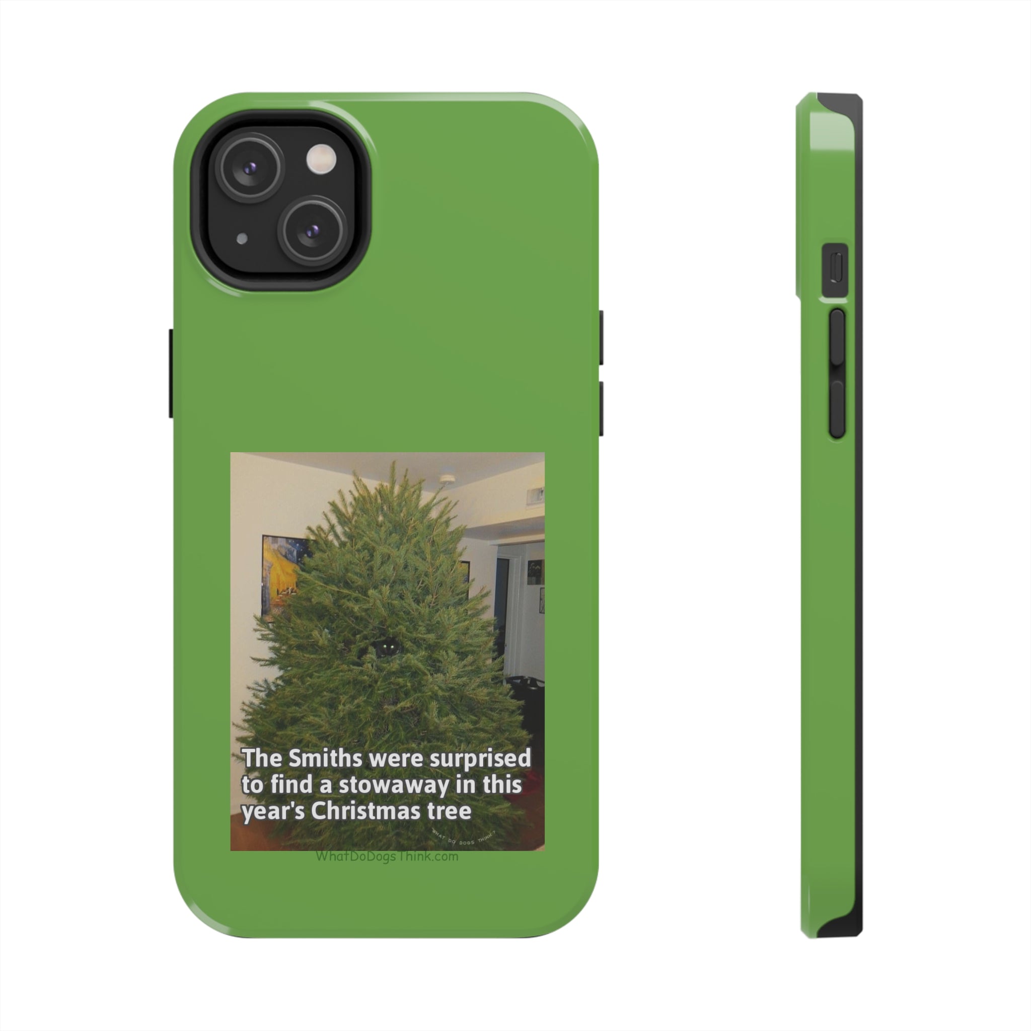 Stowaway Cat Green  Tough Phone Cases