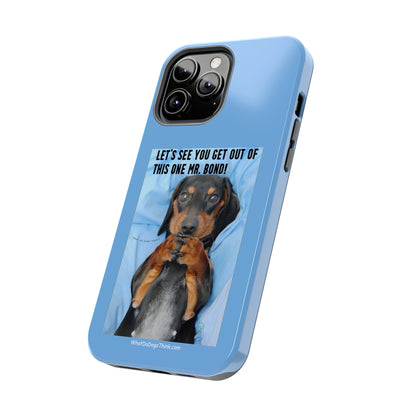 Mr Bond    Blue Tough Phone Cases