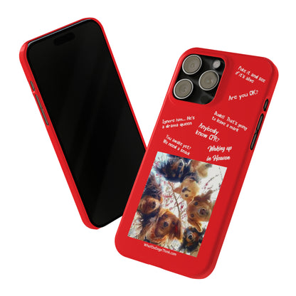 Are You OK?  Compilation    Red Slim Phone Cases