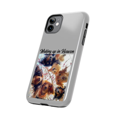 Waking Up in Heaven   Grey Tough Phone Cases