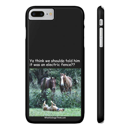 Electric Fence      Black Slim Phone Case