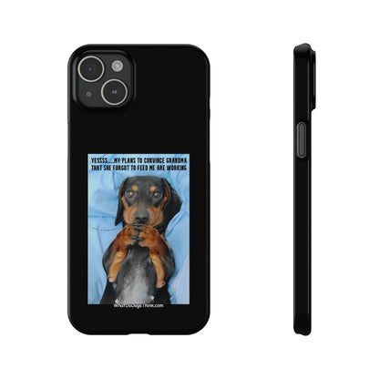 Grandma    Black Slim Phone Cases