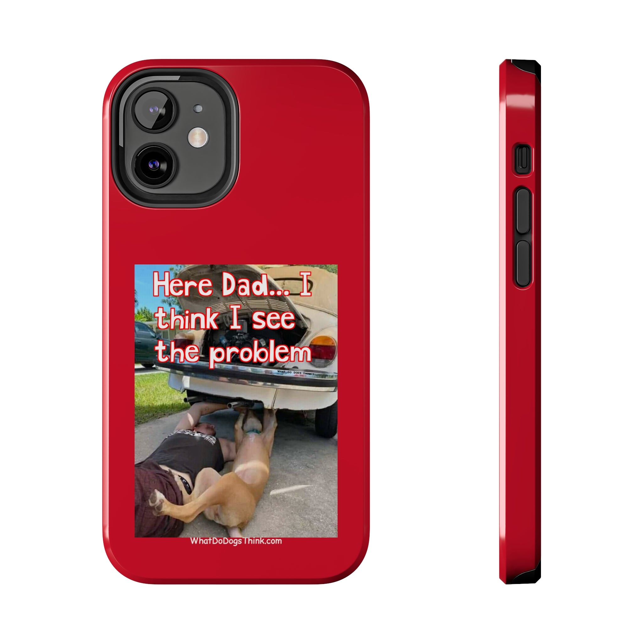 Here Dad    Red Tough Phone Cases