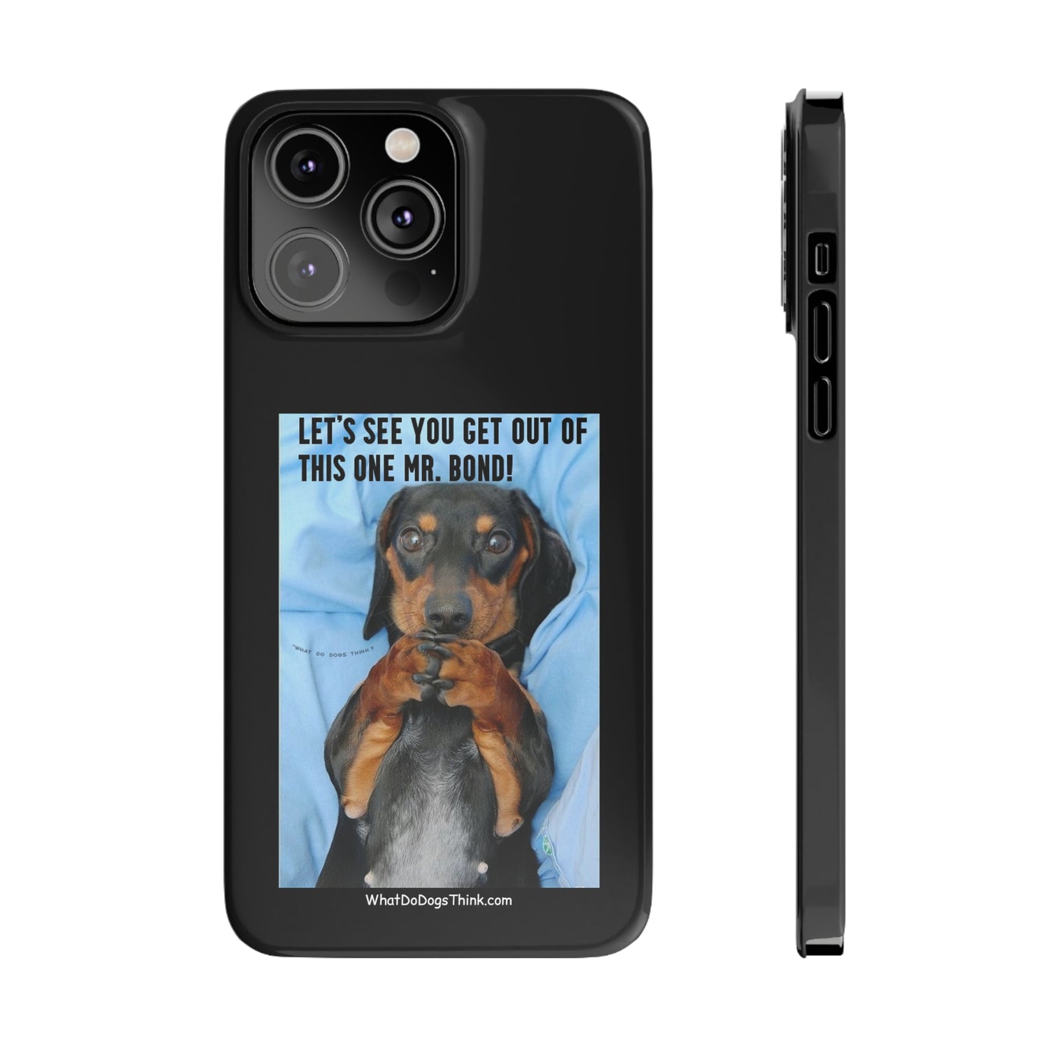 Mr. Bond  Black Slim Phone Cases