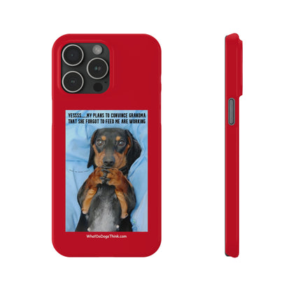 Grandma    Red Slim Phone Cases