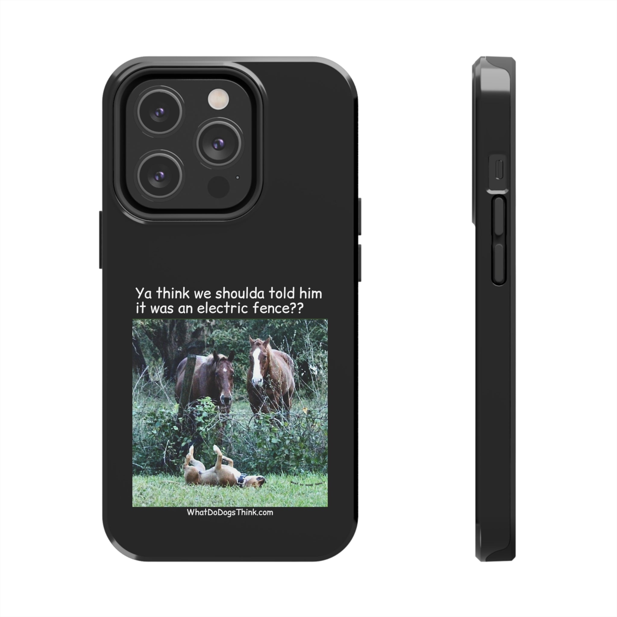 Electric Fence   Black Tough Phone Cases