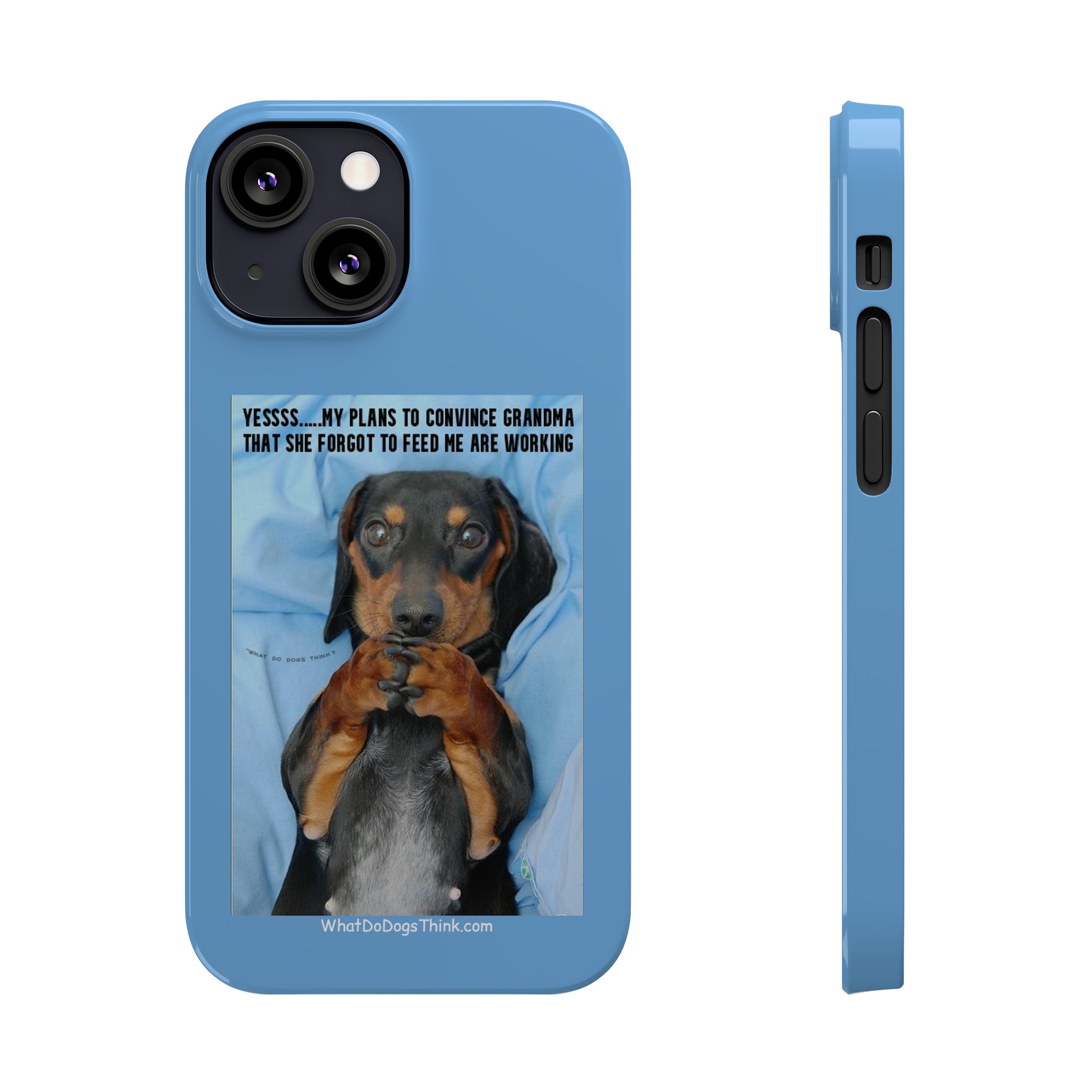 Grandma    Blue Slim Phone Cases