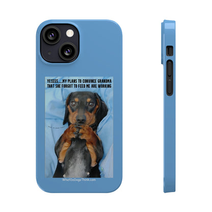 Grandma    Blue Slim Phone Cases