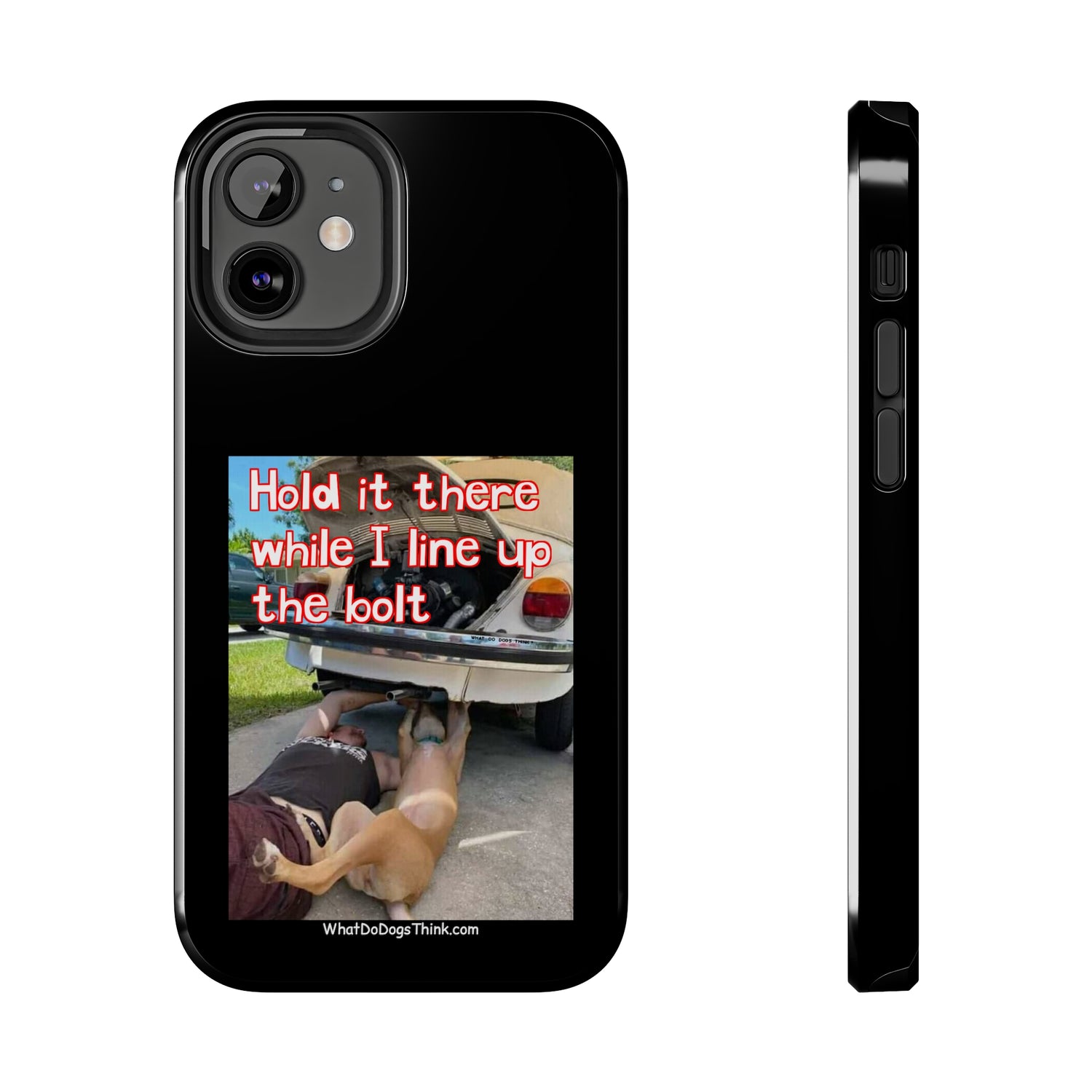 Hold it   Black Tough Phone Cases