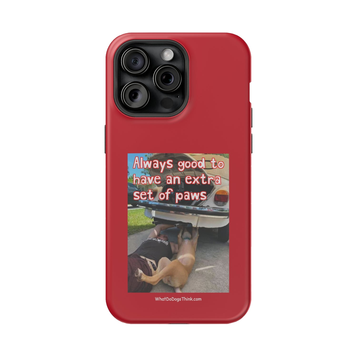 Extra Paw    Red MagSafe Tough Cases