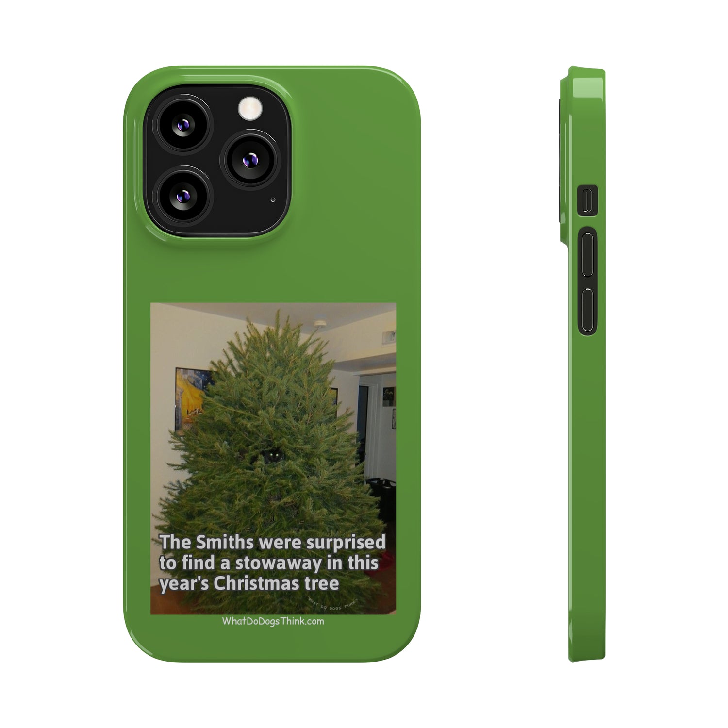 Stowaway Cat      Green Slim Phone Case