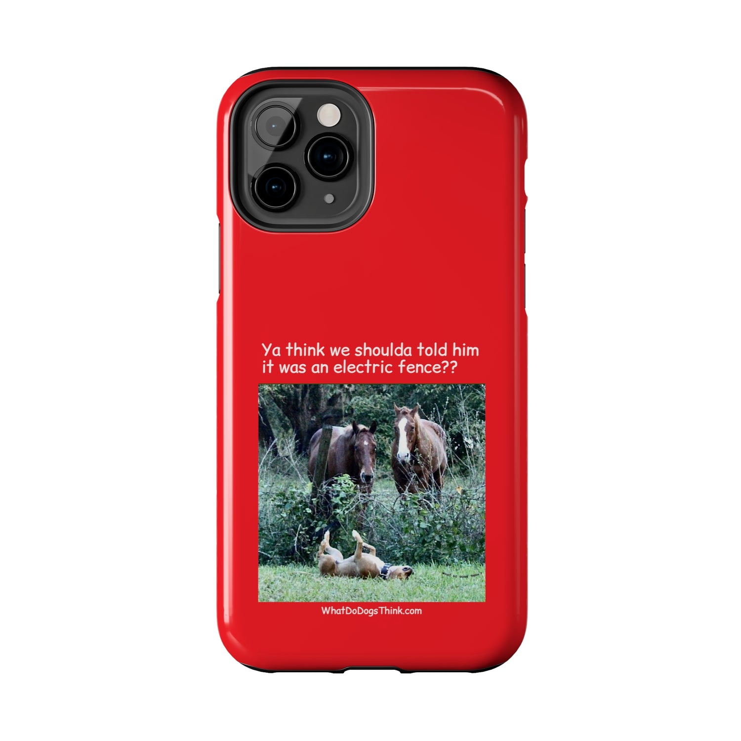 Electric Fence   Red Tough Phone Cases