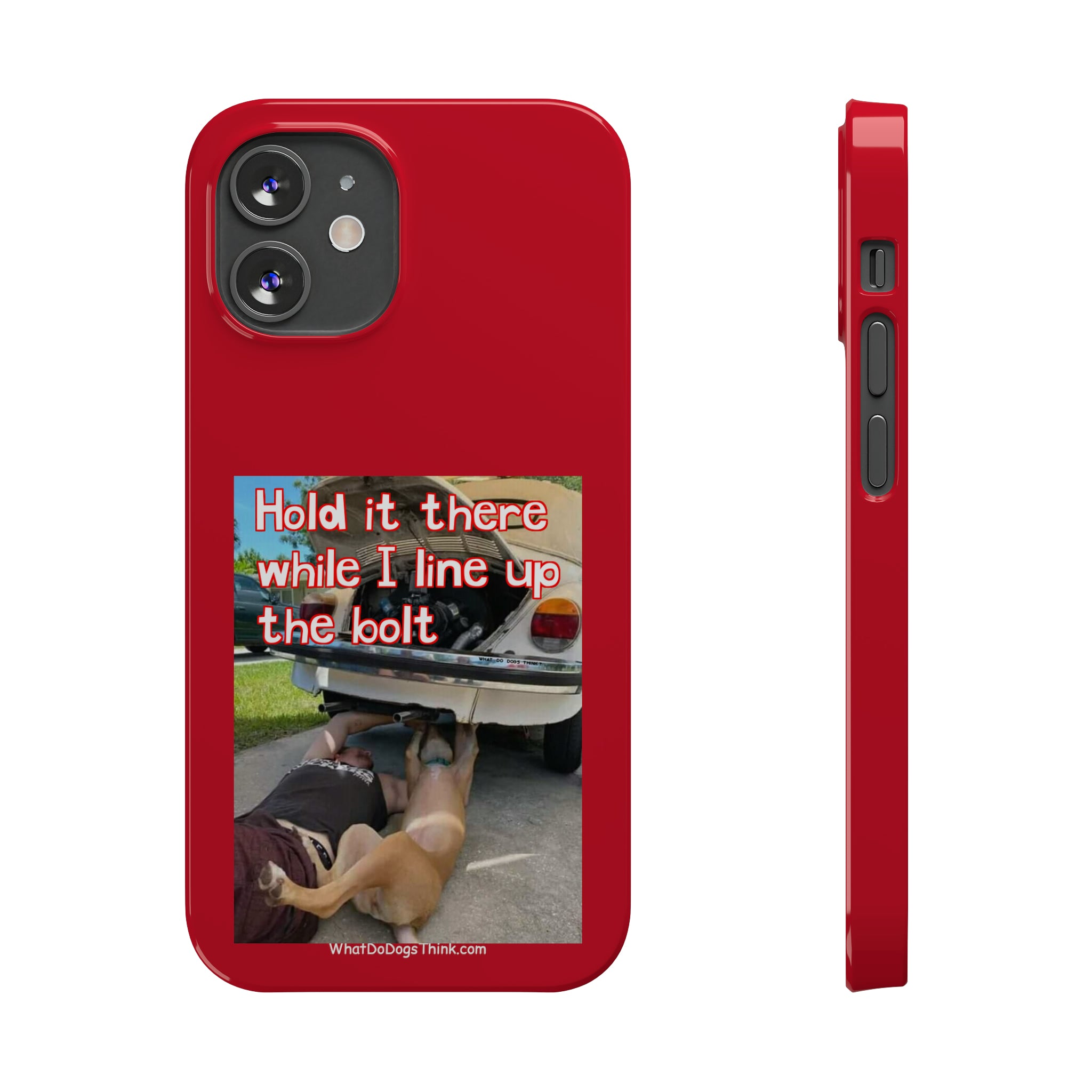 Hold It    Red Slim Phone Cases