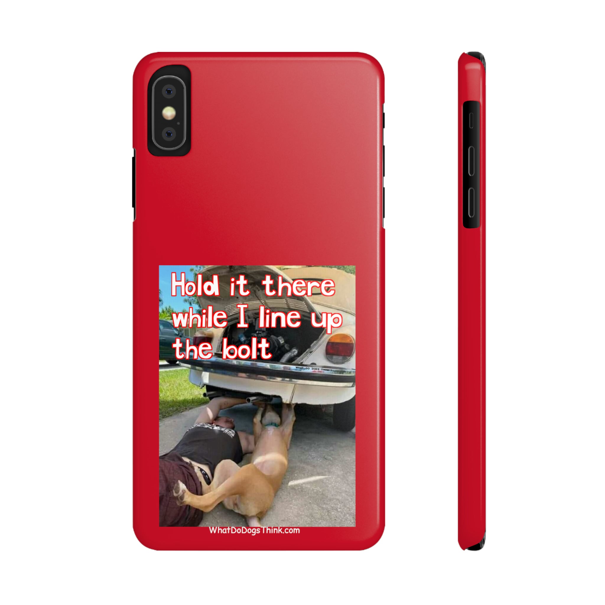 Hold It    Red Slim Phone Cases