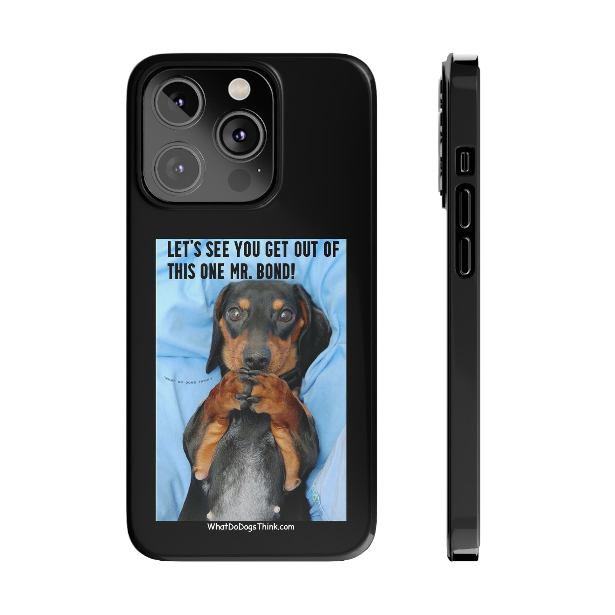 Mr. Bond  Black Slim Phone Cases