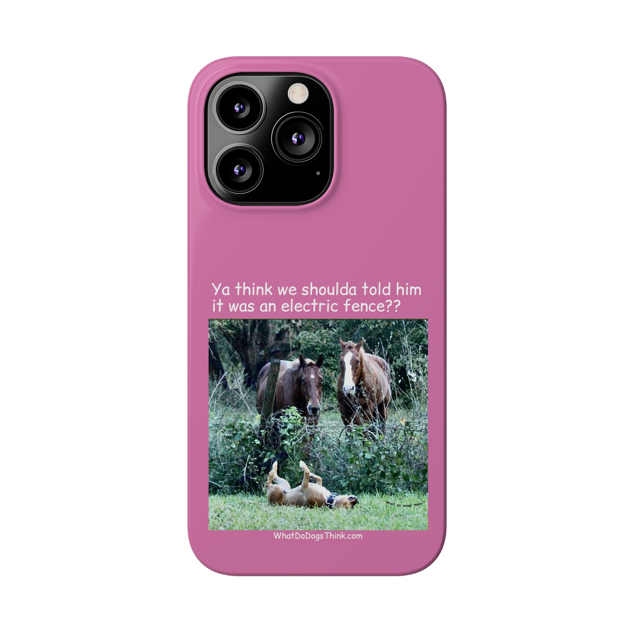 Electric Fence      Pink Slim Phone Case