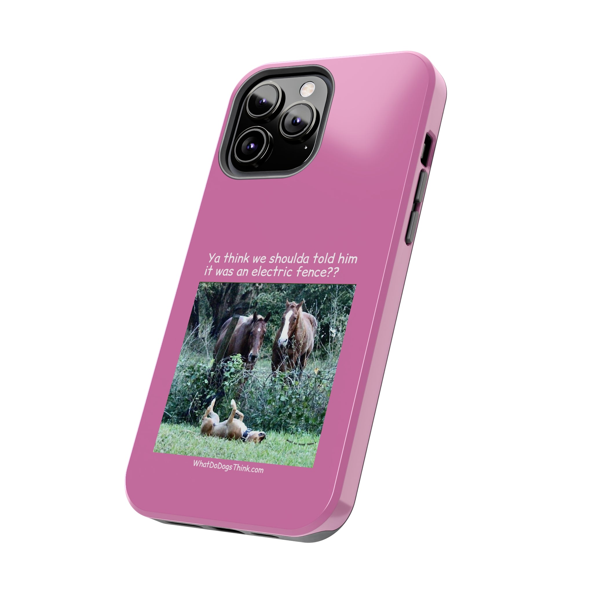 Electric Fence   Pink Tough Phone Cases