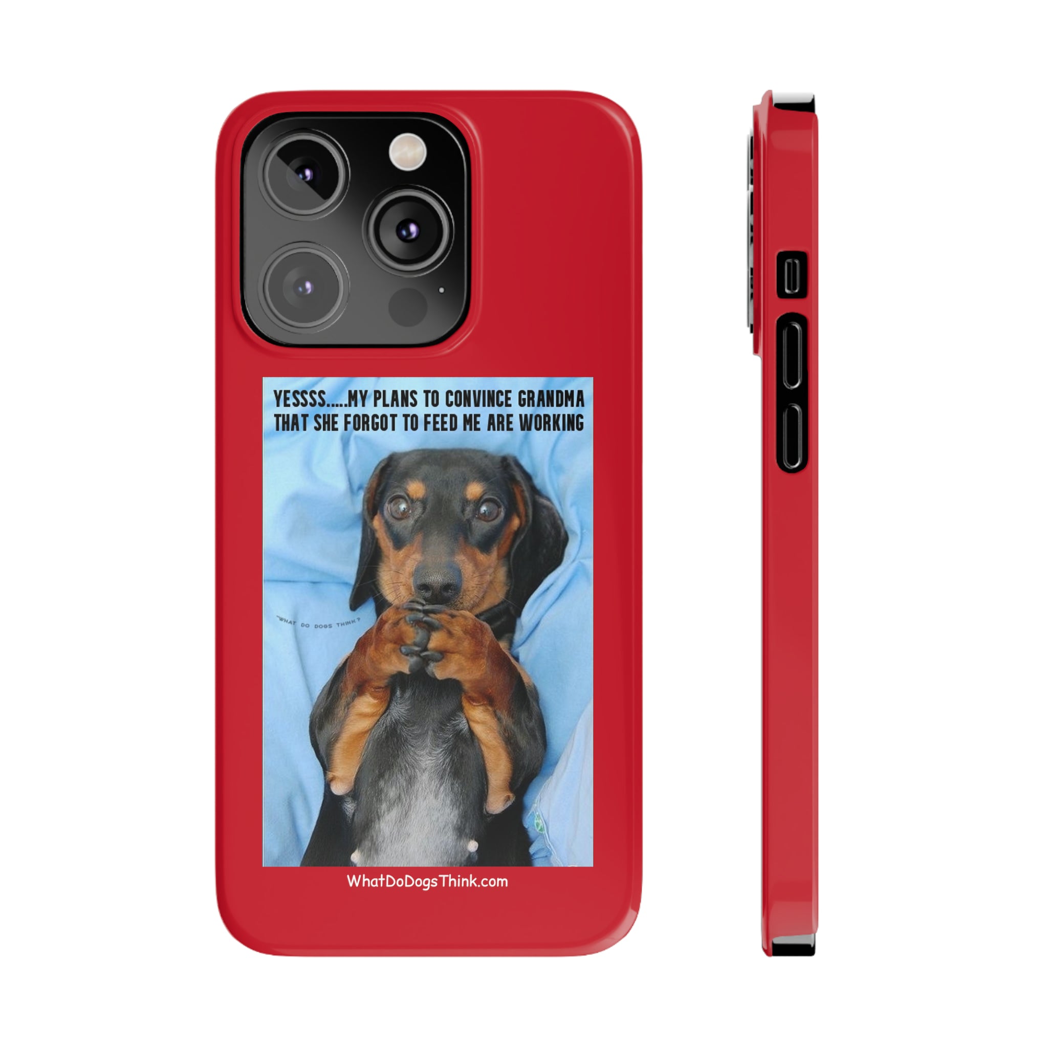 Grandma    Red Slim Phone Cases