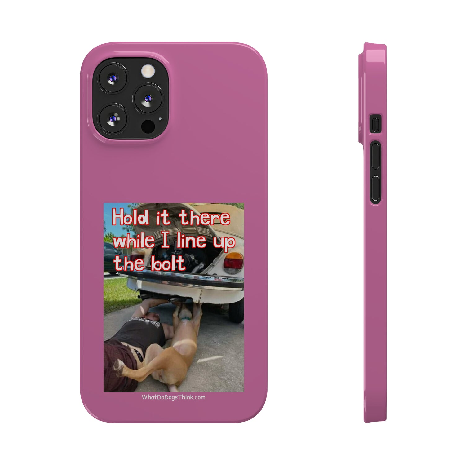 Hold It    Pink Slim Phone Cases