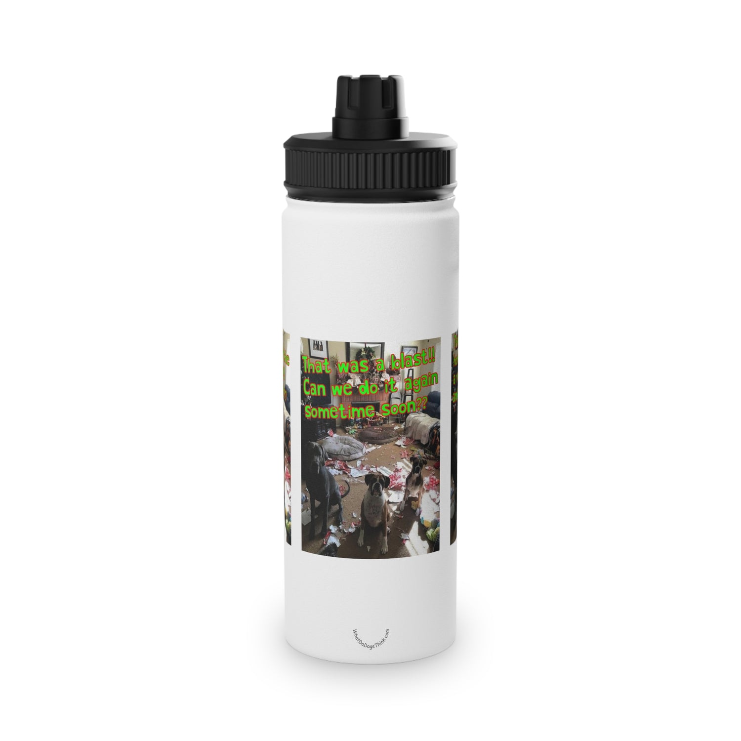 Christmas Party  Stainless Steel Water Bottle, Sports Lid