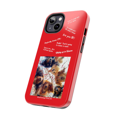 Are you OK? Compilation  Red Tough Phone Cases