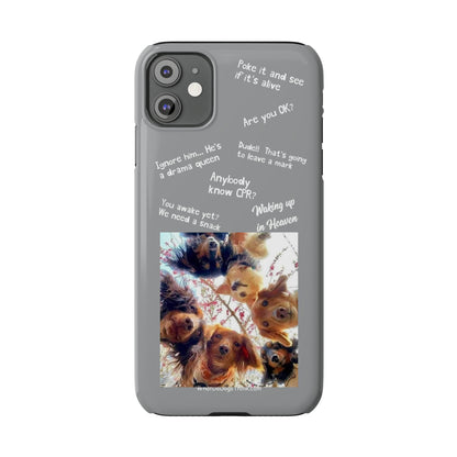 Are You OK?  Compilation    Grey Slim Phone Cases