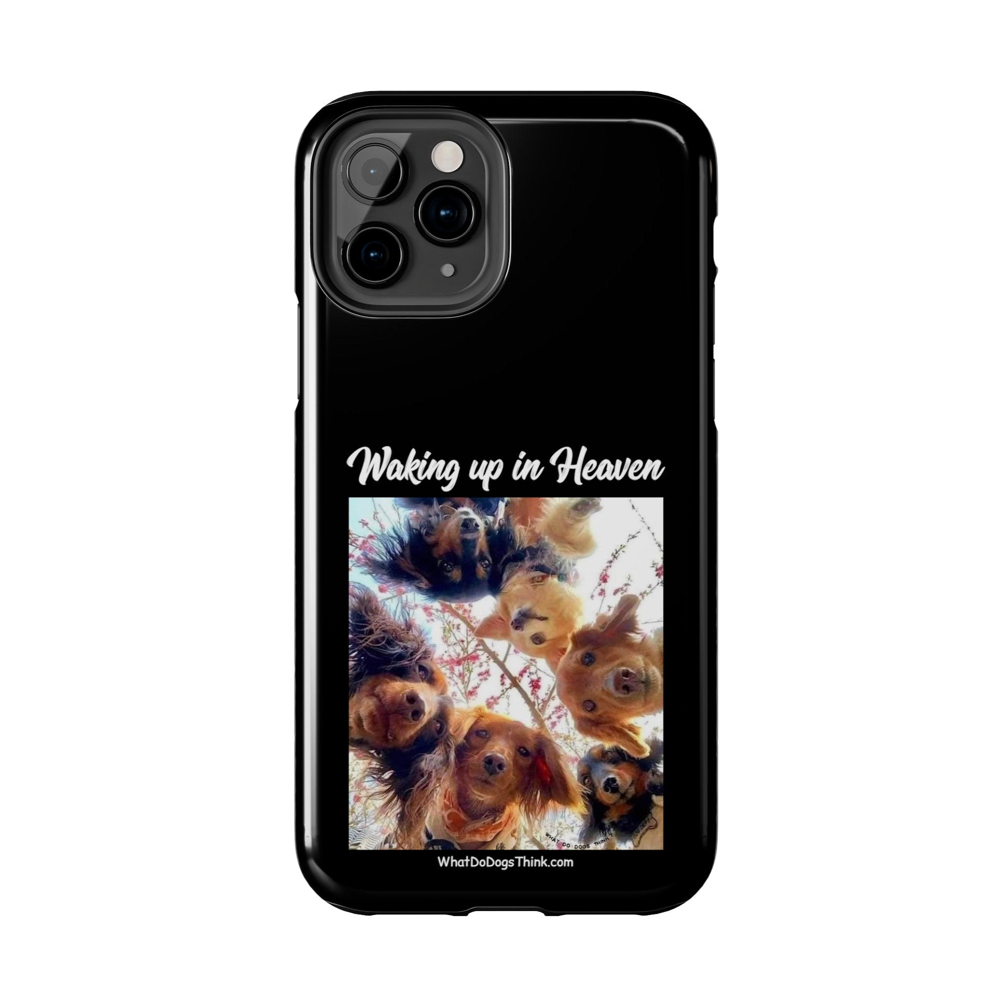 Waking Up in Heaven   Black Tough Phone Cases