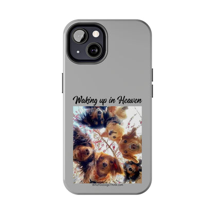 Waking Up in Heaven   Grey Tough Phone Cases