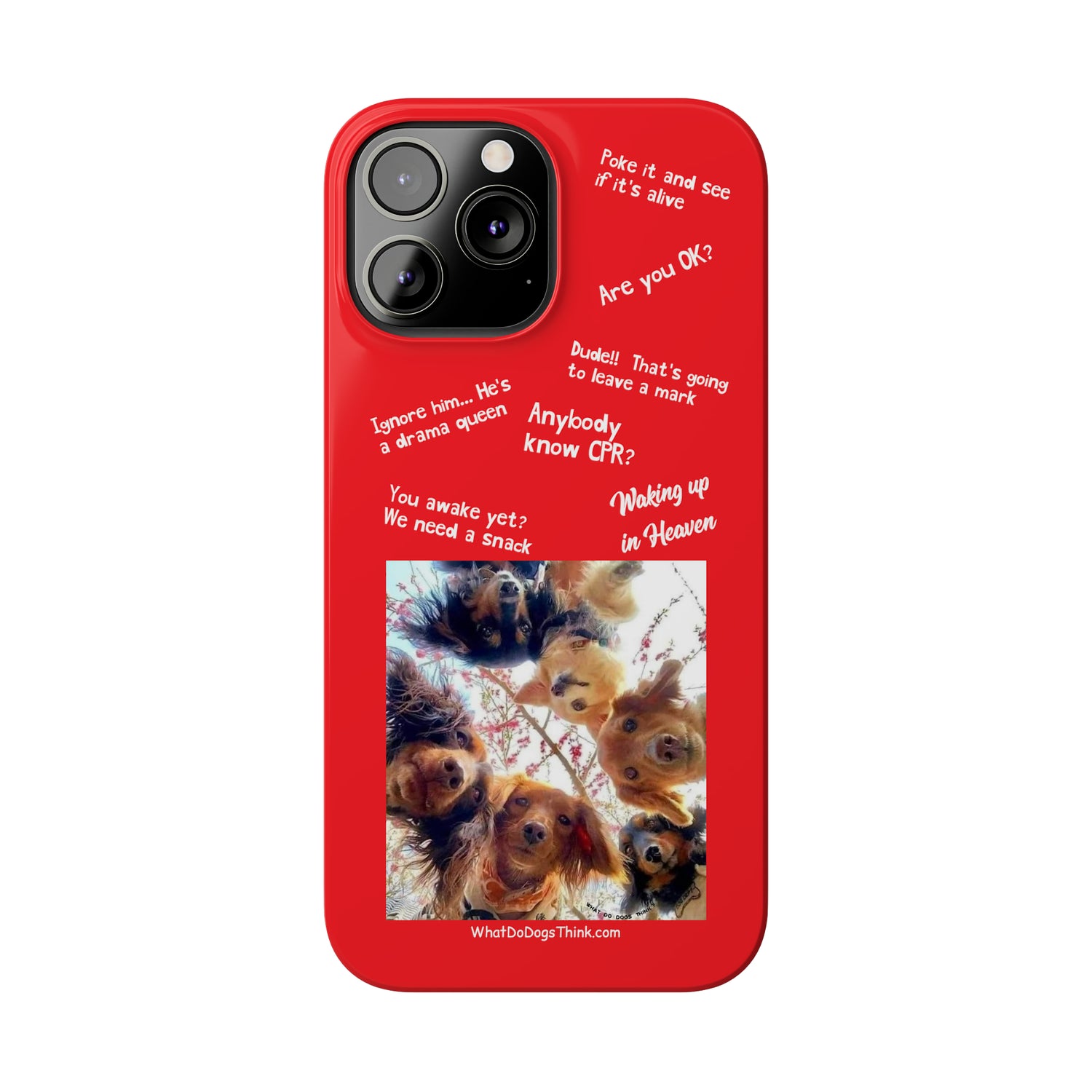 Are You OK?  Compilation    Red Slim Phone Cases