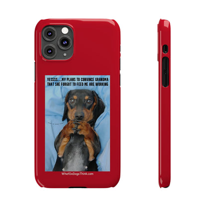 Grandma    Red Slim Phone Cases