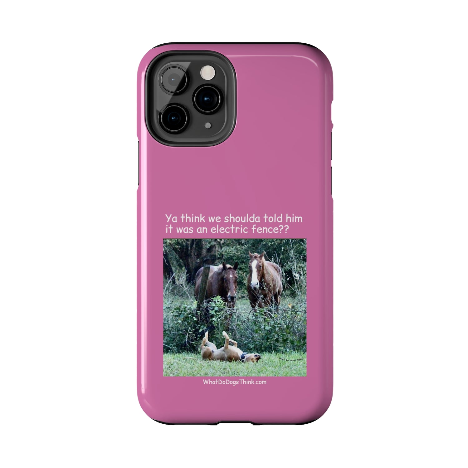 Electric Fence   Pink Tough Phone Cases