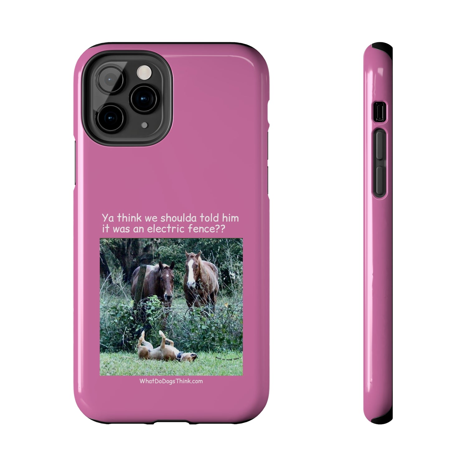 Electric Fence   Pink Tough Phone Cases