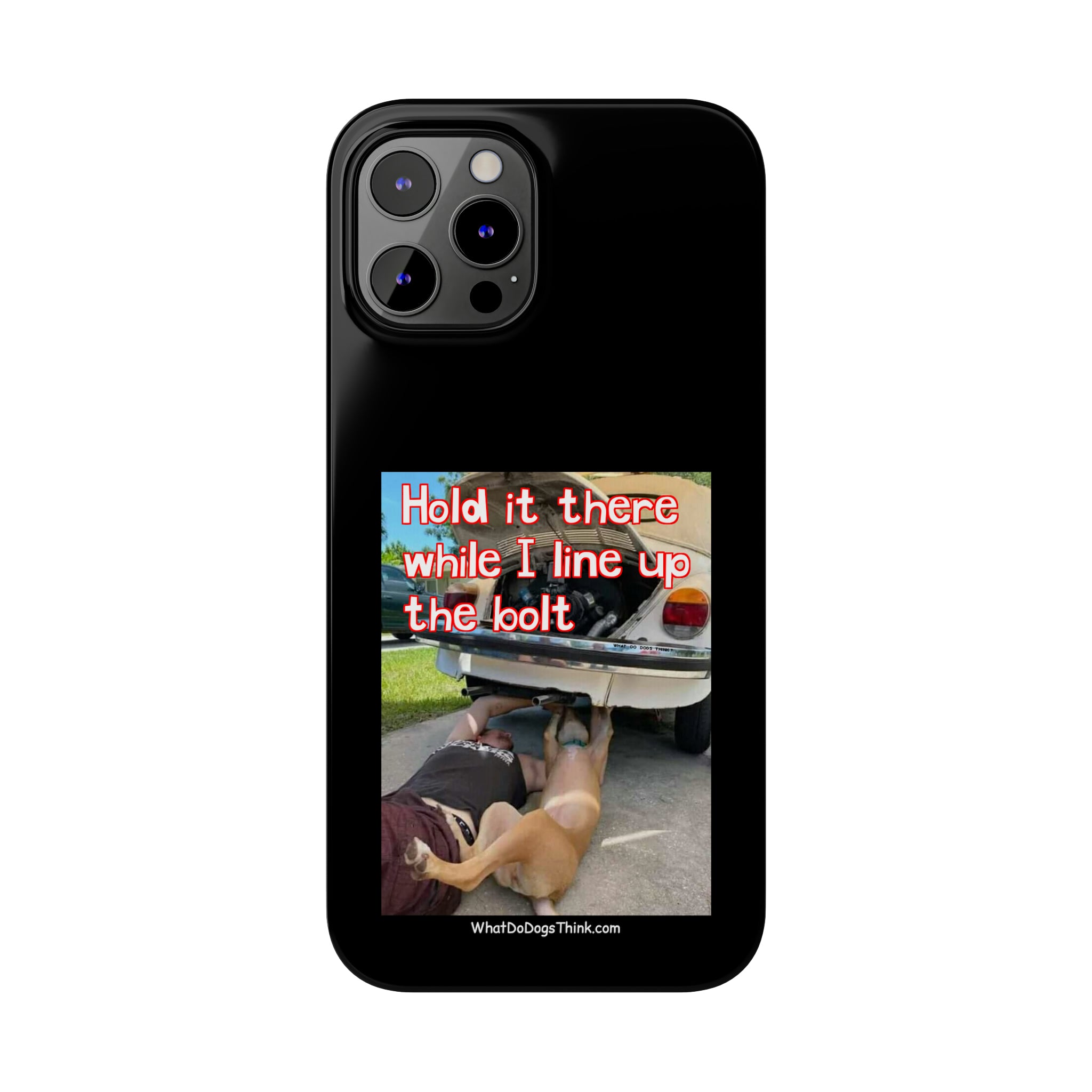 Hold It    Black Slim Phone Cases