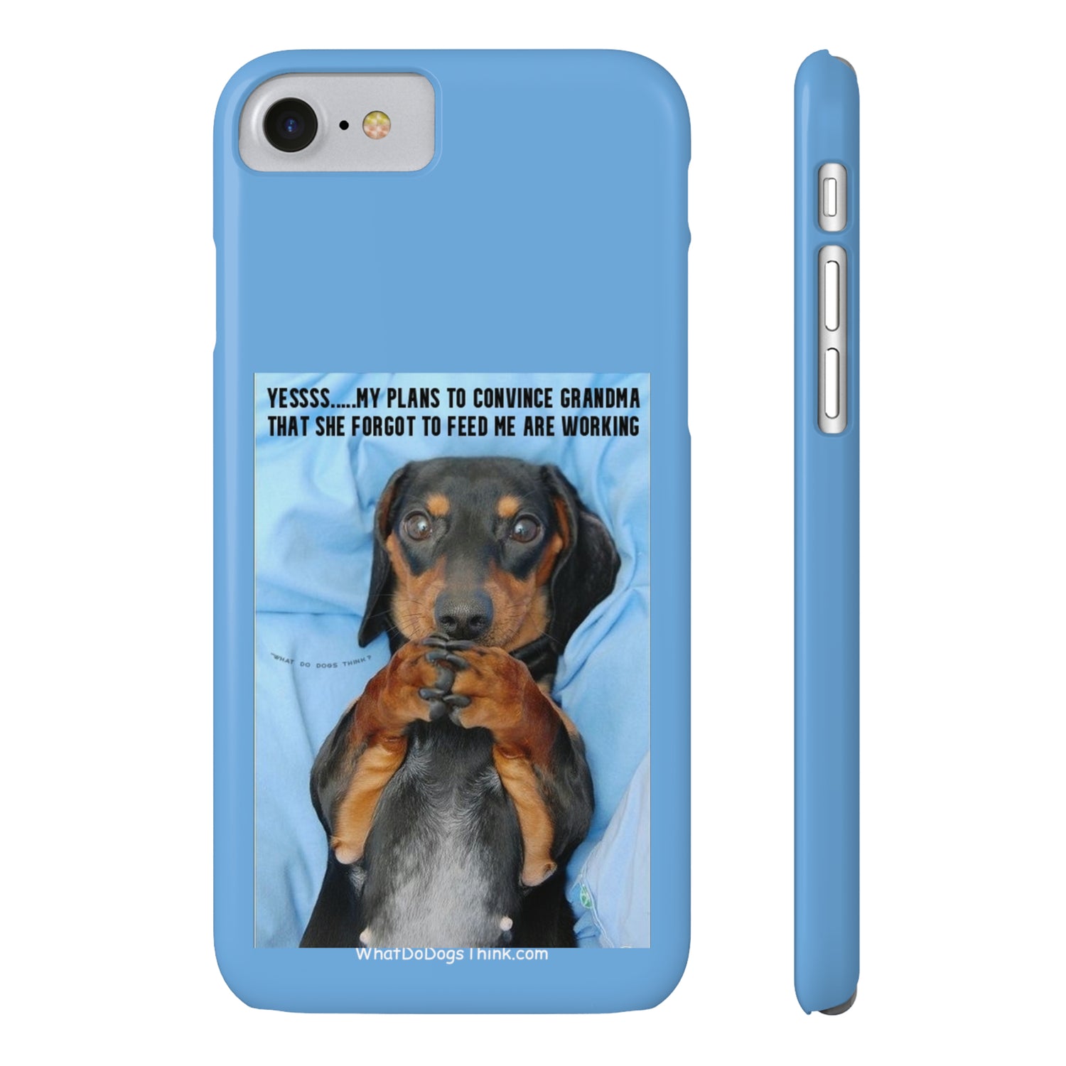 Grandma    Blue Slim Phone Cases