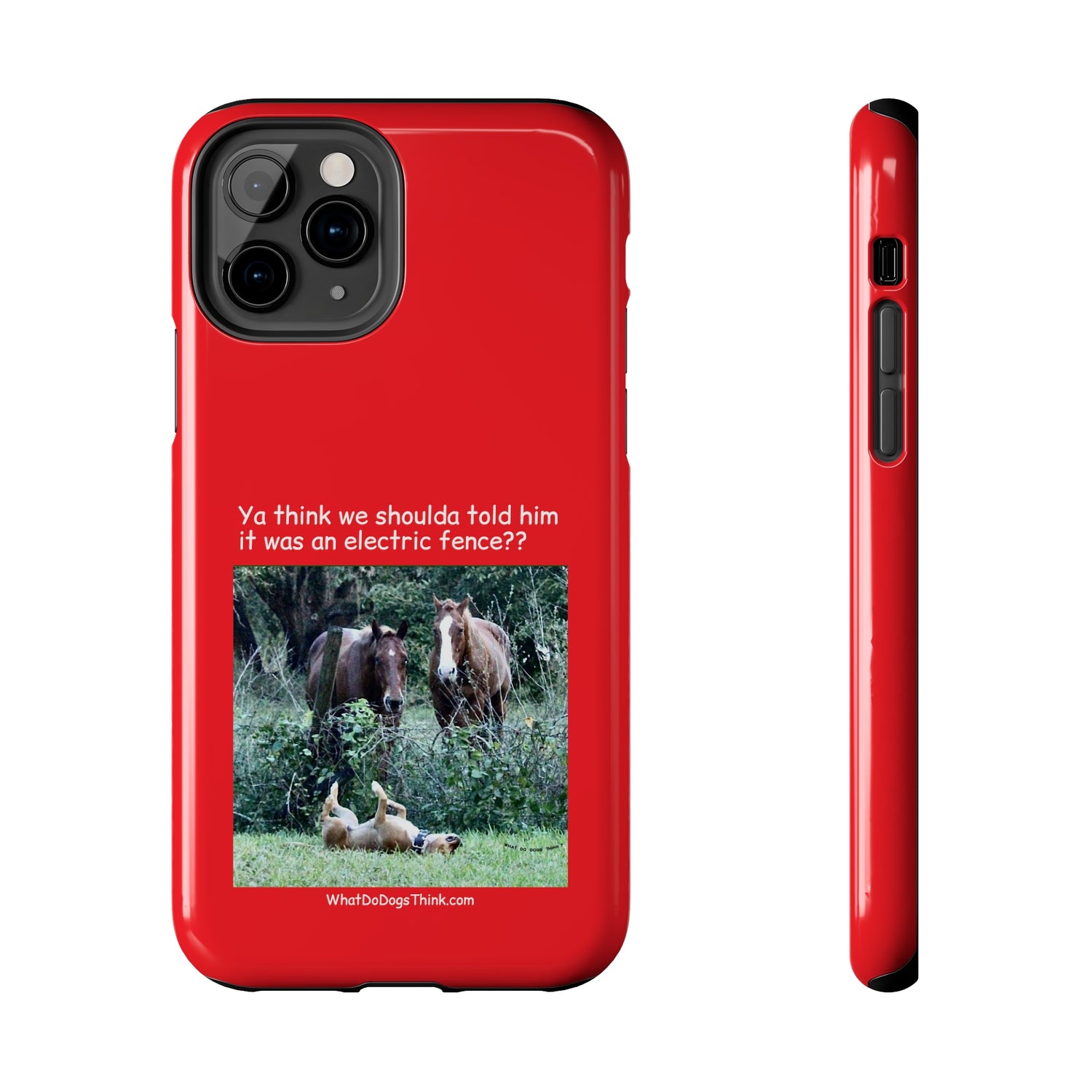 Electric Fence   Red Tough Phone Cases