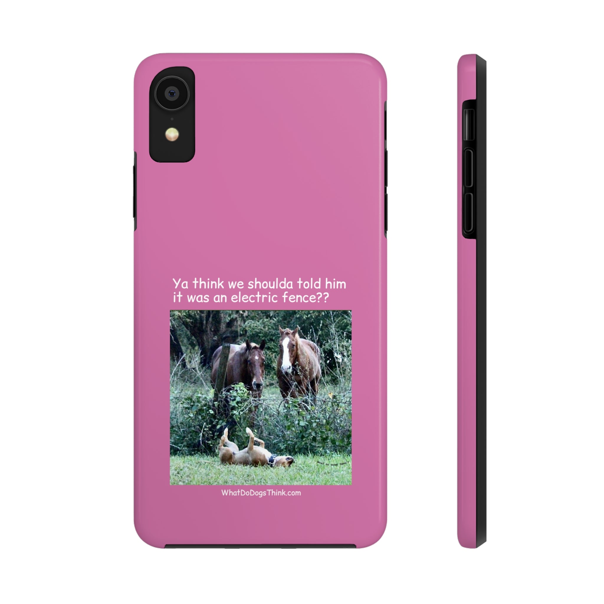 Electric Fence   Pink Tough Phone Cases